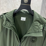 Close-up of Burberry designer clothing craftsmanship
