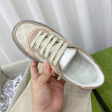 Gucci soft grey luxury sneakers view 9 classic court silhouette