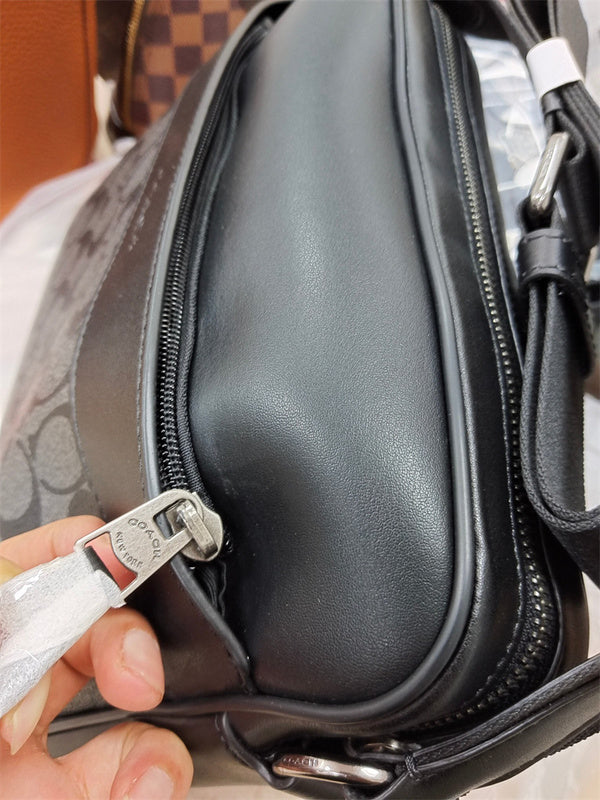  Curated structured bag carried on shoulder