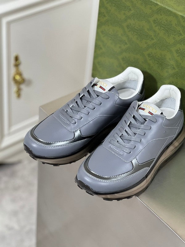 Gucci bold contrast luxury sneakers view 6 breathable knit upper