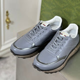Gucci bold contrast luxury sneakers view 6 breathable knit upper