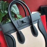 Back view of modern structured women's handbag – women's luxury accessory