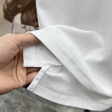 Close-up of Burberry t-shirt craftsmanship
