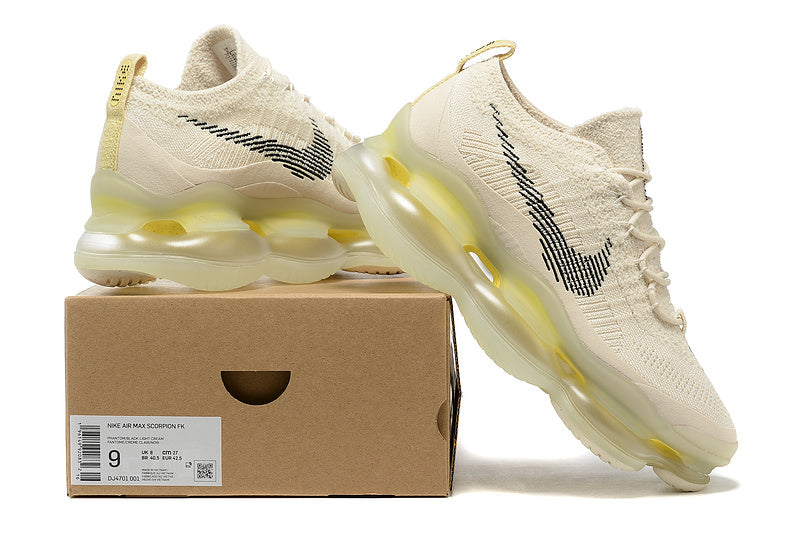 Side profile of Nike two-tone sneakers minimalist modern build