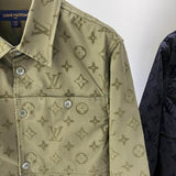 Front view of Louis Vuitton luxury clothing with runway-inspired design