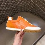 Hermès Grey Ankle Strap Heels - Full Silhouette View