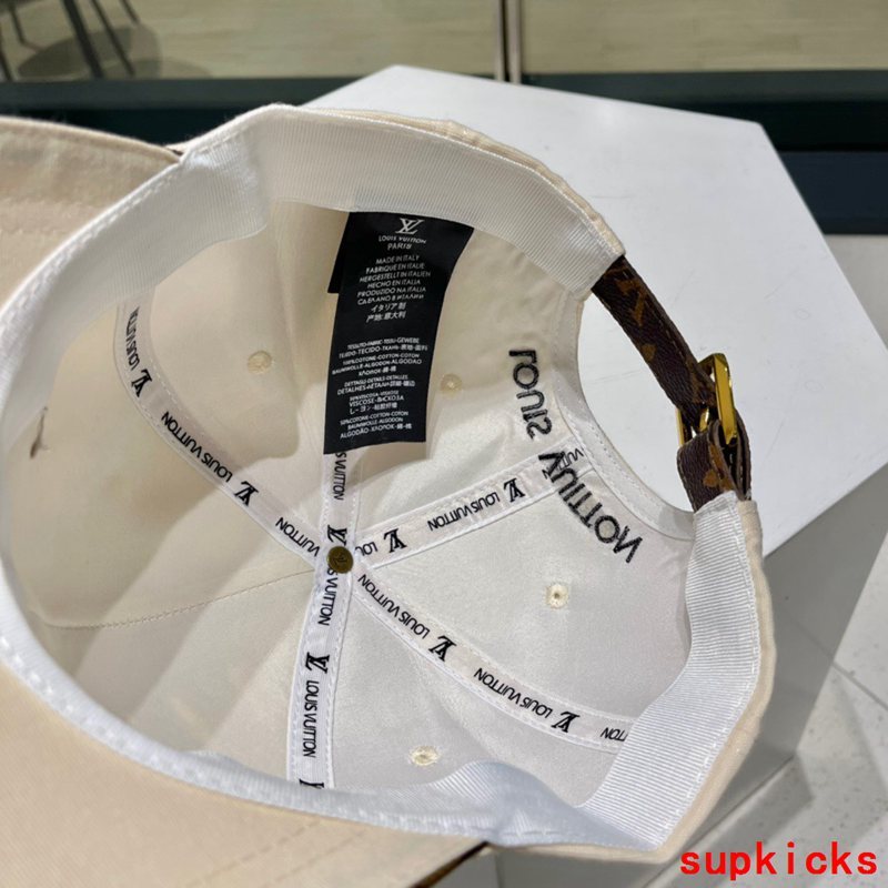 Close-up detail view of Louis Vuitton unisex cap