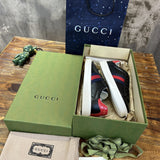 Gucci soft grey luxury sneakers view 9 classic court silhouette
