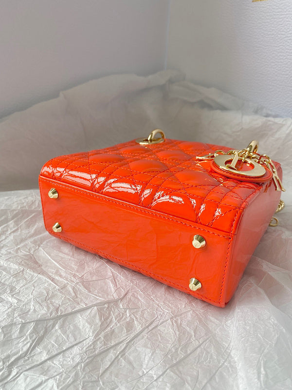 Back view of structured signature women's handbag – women's designer-style accessory