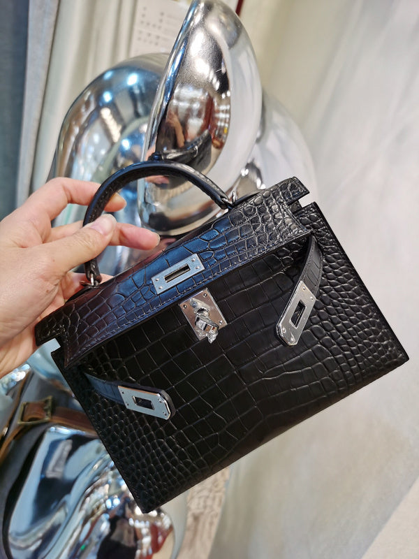 Modern bag shown from front angle