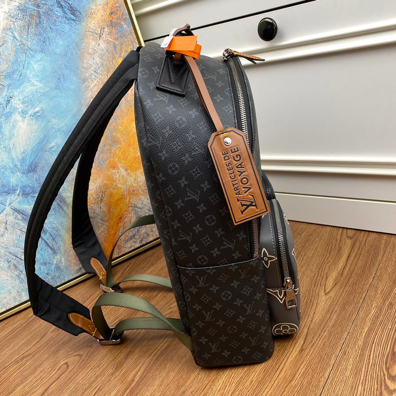 Back view of premium signature women's handbag – women's designer-style accessory