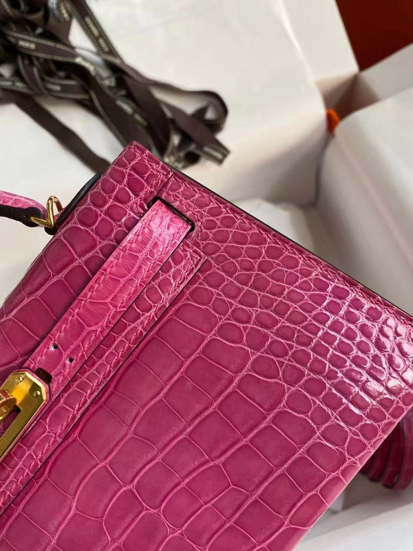 Sophisticated bag shown from front angle
