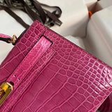 Sophisticated bag shown from front angle