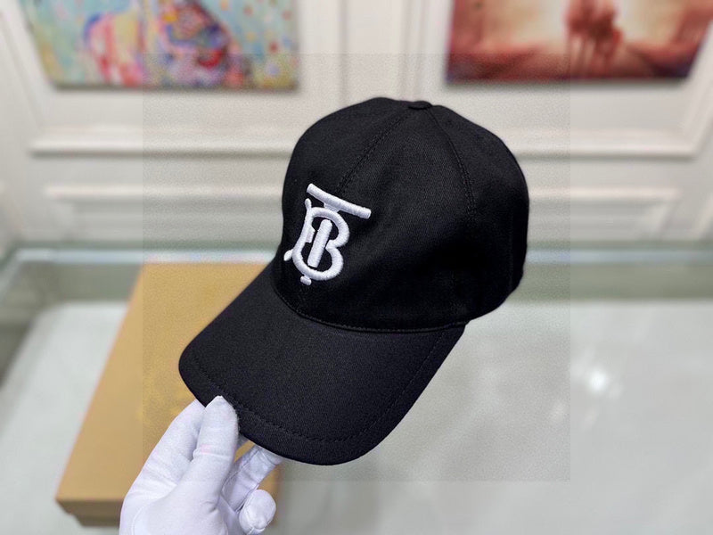 Angled view of Burberry unisex cap