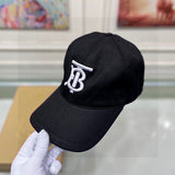 Angled view of Burberry unisex cap