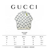 Close-up detail shot of Gucci luxury clothing with relaxed-fit cut