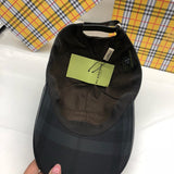 Angled view of Burberry unisex cap