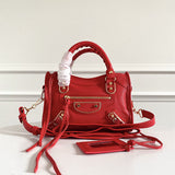 Zivas Charm Elevated Essentials Statement Handbag (Signature Shape & Finish) – Front View 2