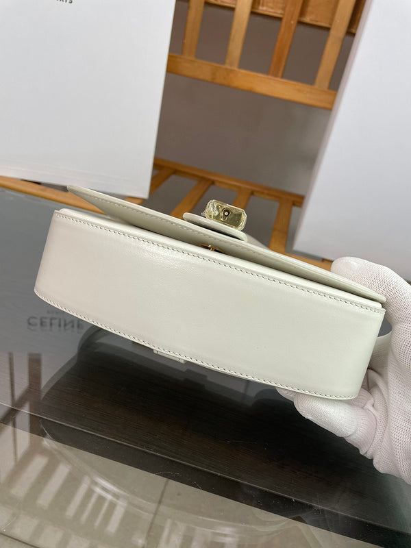 Side profile of sleek statement women's handbag – women's luxury handbag