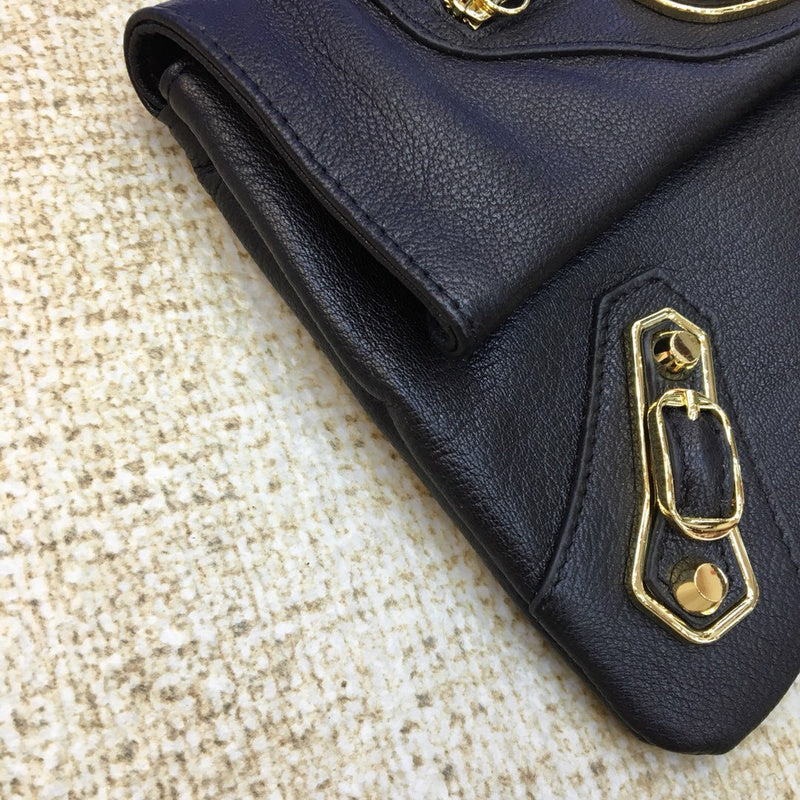Contemporary Vegan Leather Handbag - Smooth Faux-Leather Exterior | Women's Everyday Carry Handbag #959 - back view (image 4) of designer-inspired handbag