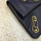 Contemporary Vegan Leather Handbag - Smooth Faux-Leather Exterior | Women's Everyday Carry Handbag #959 - back view (image 4) of designer-inspired handbag