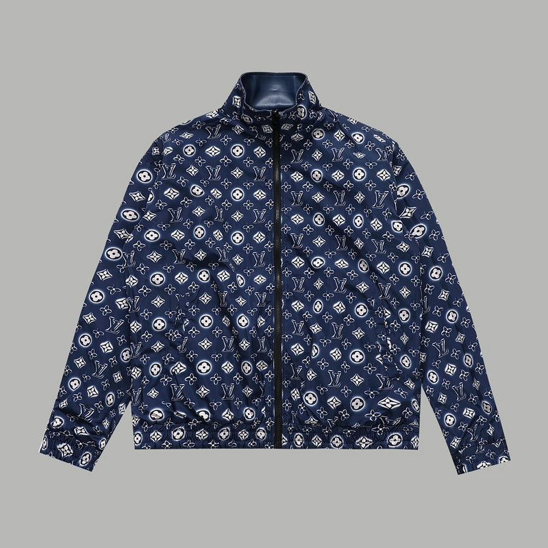 Full styled look of Louis Vuitton luxury clothing with monogram-inspired silhouette