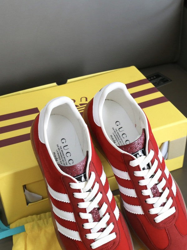 Gucci sneakers detailed view showing premium designer craftsmanship