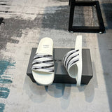 Balenciaga Black Flat Thong Sandals - Lifestyle Styling Shot