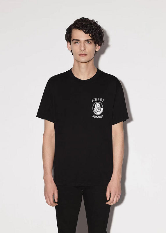 Amiri luxury t-shirt detail shot