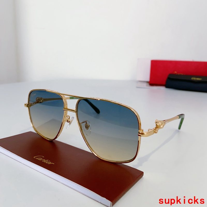 Angled view of Cartier unisex sunglasses
