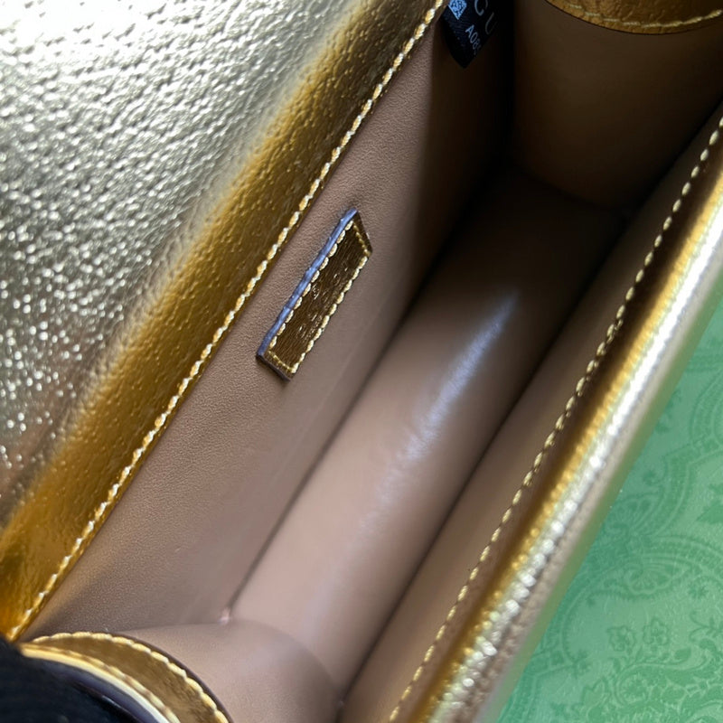 Side profile of structured premium women's handbag – women's luxury handbag