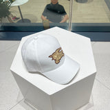 Angled view of Burberry unisex cap