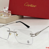 Close-up detail view of Cartier unisex sunglasses