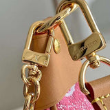 Back view of classic refined women's handbag – women's luxury accessory