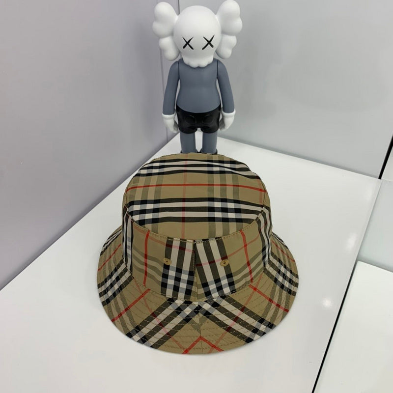 Close-up detail view of Burberry unisex cap