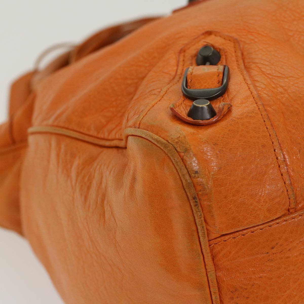 Balenciaga Vero Hand Bag Leather 2way Orange | Designer Luxury Handbag