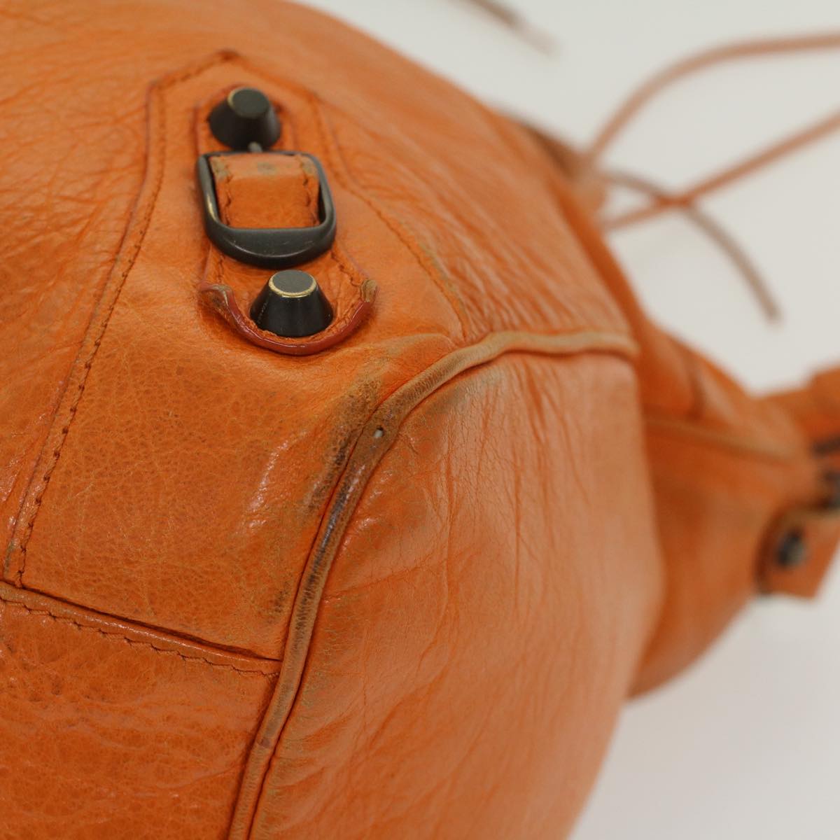 Balenciaga Vero Hand Bag Leather 2way Orange | Designer Luxury Handbag