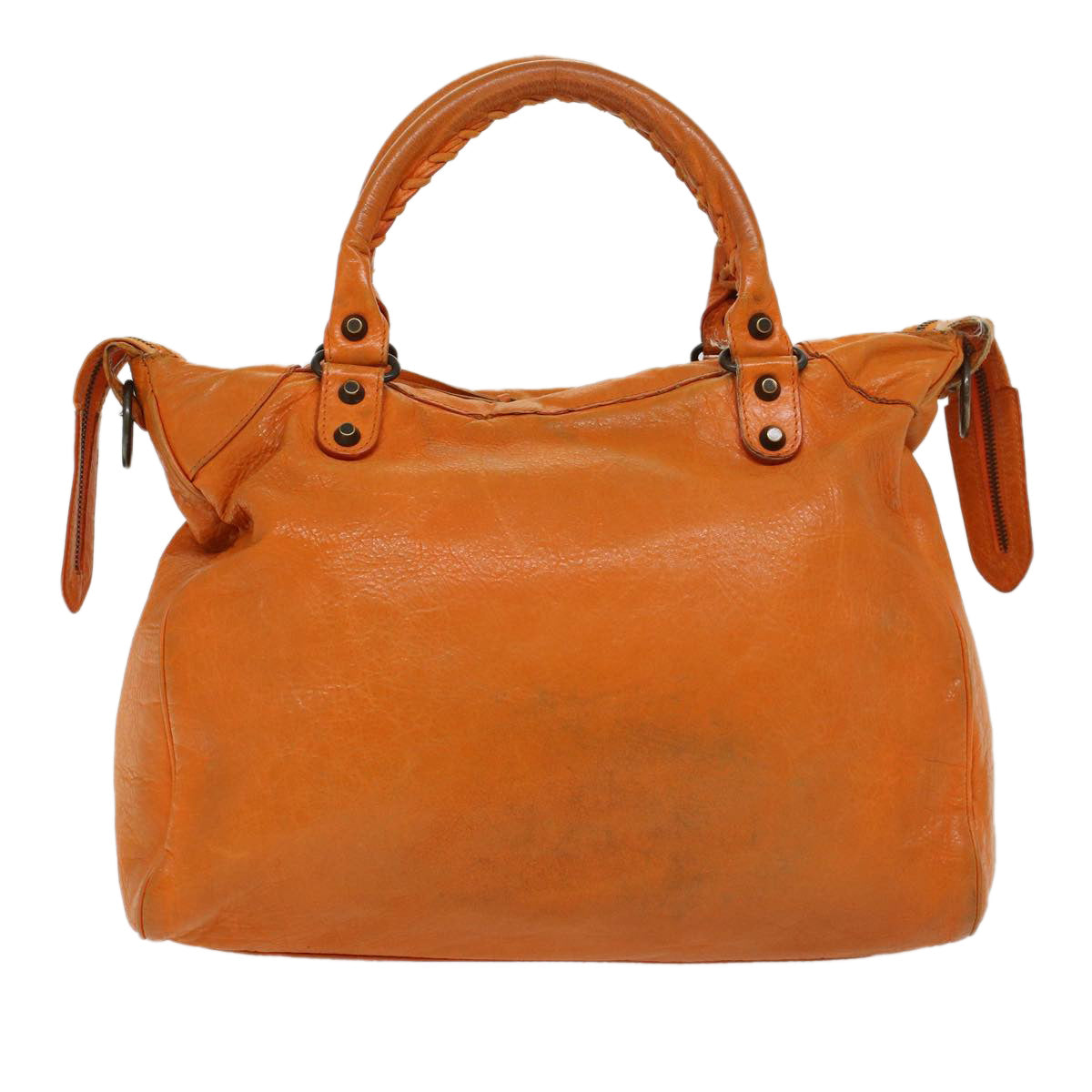 Balenciaga Vero Hand Bag Leather 2way Orange | Designer Luxury Handbag