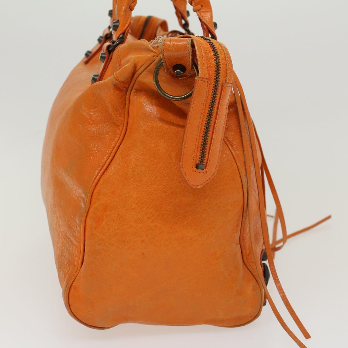 Balenciaga Vero Hand Bag Leather 2way Orange | Designer Luxury Handbag