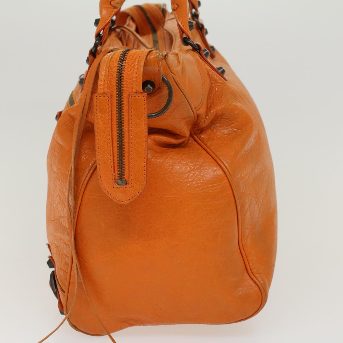 Balenciaga Vero Hand Bag Leather 2way Orange | Designer Luxury Handbag