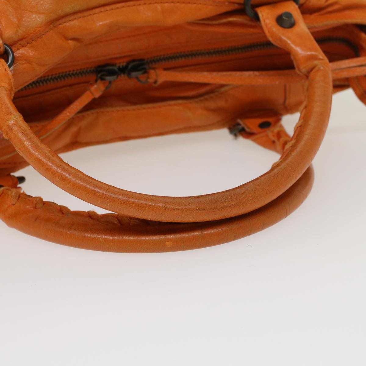 Balenciaga Vero Hand Bag Leather 2way Orange | Designer Luxury Handbag