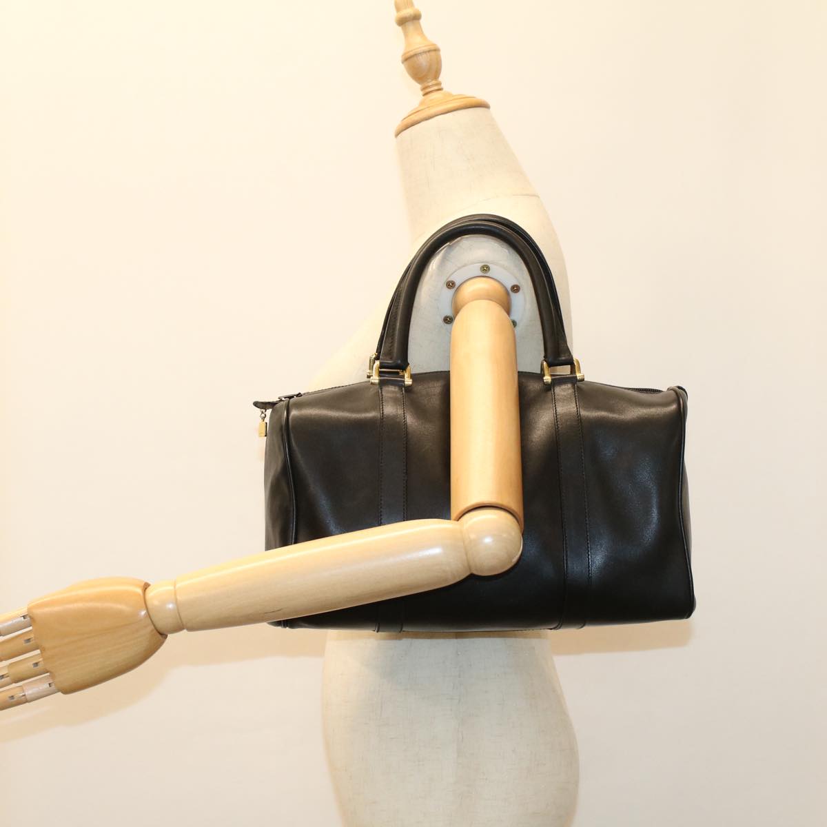 Balenciaga Boston Bag Vintage Leather Black | Designer Luxury Handbag