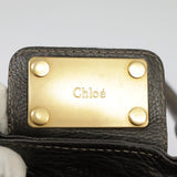 Chloe designer handbag leather closeup detail