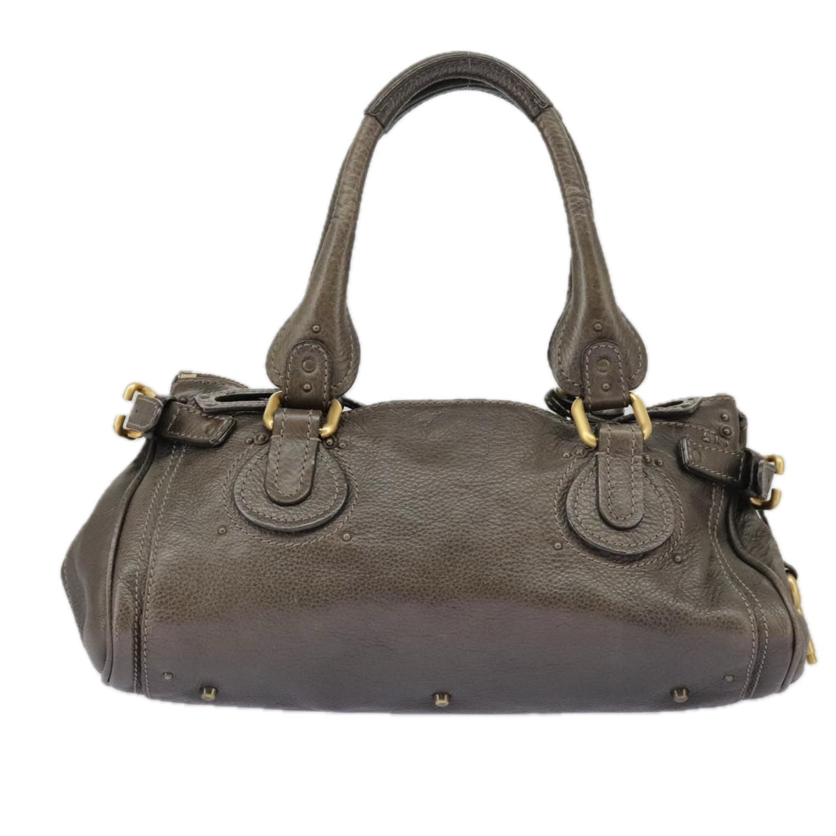 Side view of Chloe handbag Brown premium designer bag
