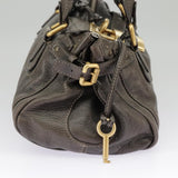 Side view of Chloe handbag Brown premium designer bag