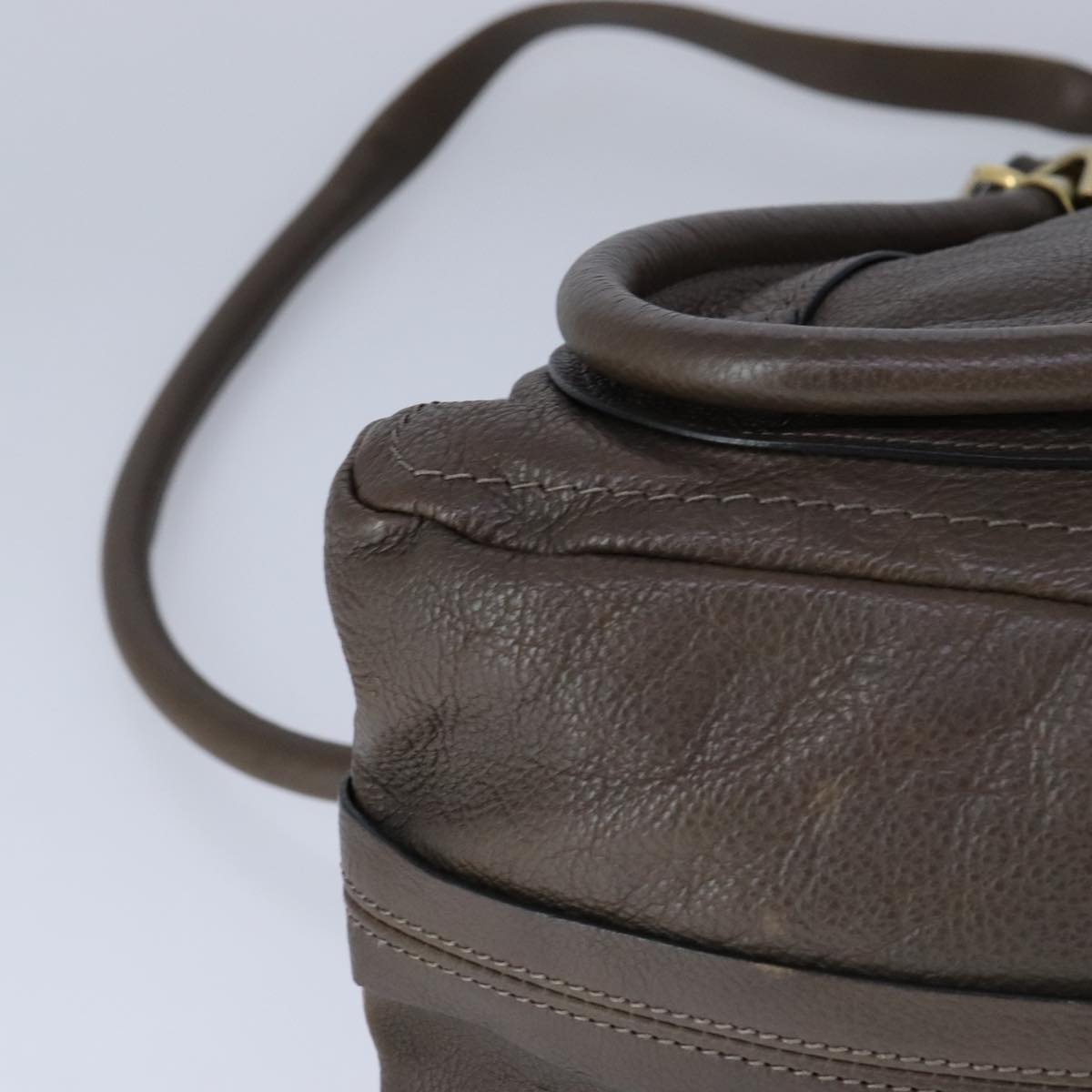 Side view of Chloe handbag Brown premium designer bag