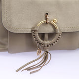 See by Chloe authentic luxury shoulder bag Beige leather craftsmanship