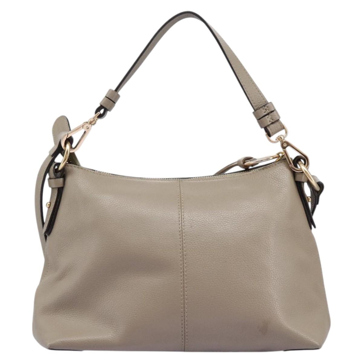 Side view of See by Chloe shoulder bag Beige premium designer bag