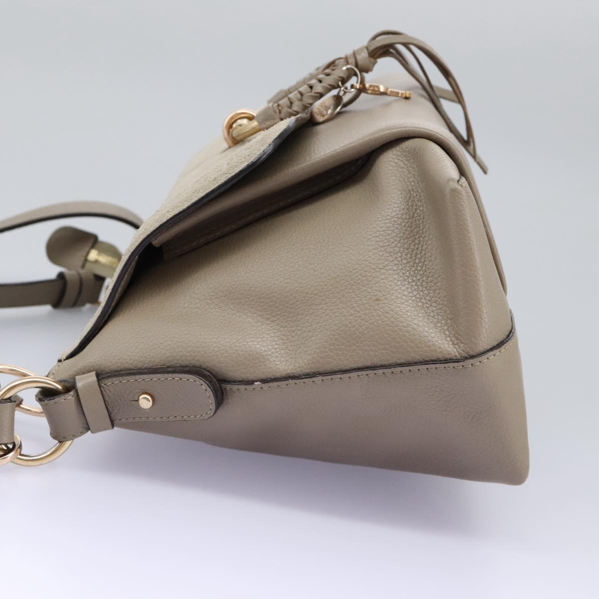 See by Chloe authentic luxury shoulder bag Beige leather craftsmanship