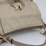 Side view of See by Chloe shoulder bag Beige premium designer bag